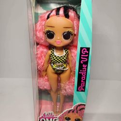 LOL Surprise OMG Swim Paradise VIP Fashion Doll 9" Posable Pink Hair BRAND NEW!!