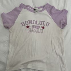 Purple Honolulu Hawaii Girls/Womens shirt