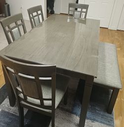 Dining table with chairs - 6 seater, from Living Spaces
