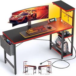 🔥ON SALE🔥 Bestier Gaming Desk with Power Outlets
