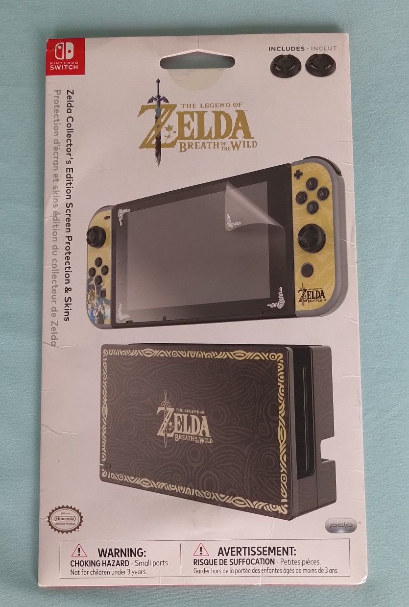 Skin and Screen Protector for Nintendo Switch Zelda Collectors Edition