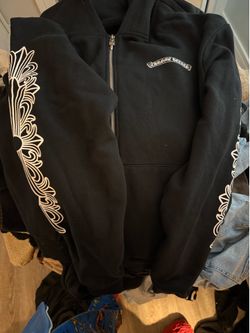 Chrome heart zip up