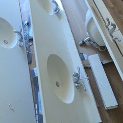 Double Sink Countertop 73 In
