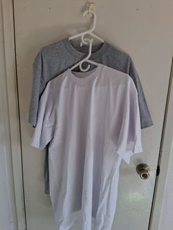 PRO CLUB WHITE 6 BLACK 6 GARY 6 TOTAL 18 PC MAN'S HEARYWEIGHT COTTON SHORT SLEEVE T SHIRT SIZE L TALL 