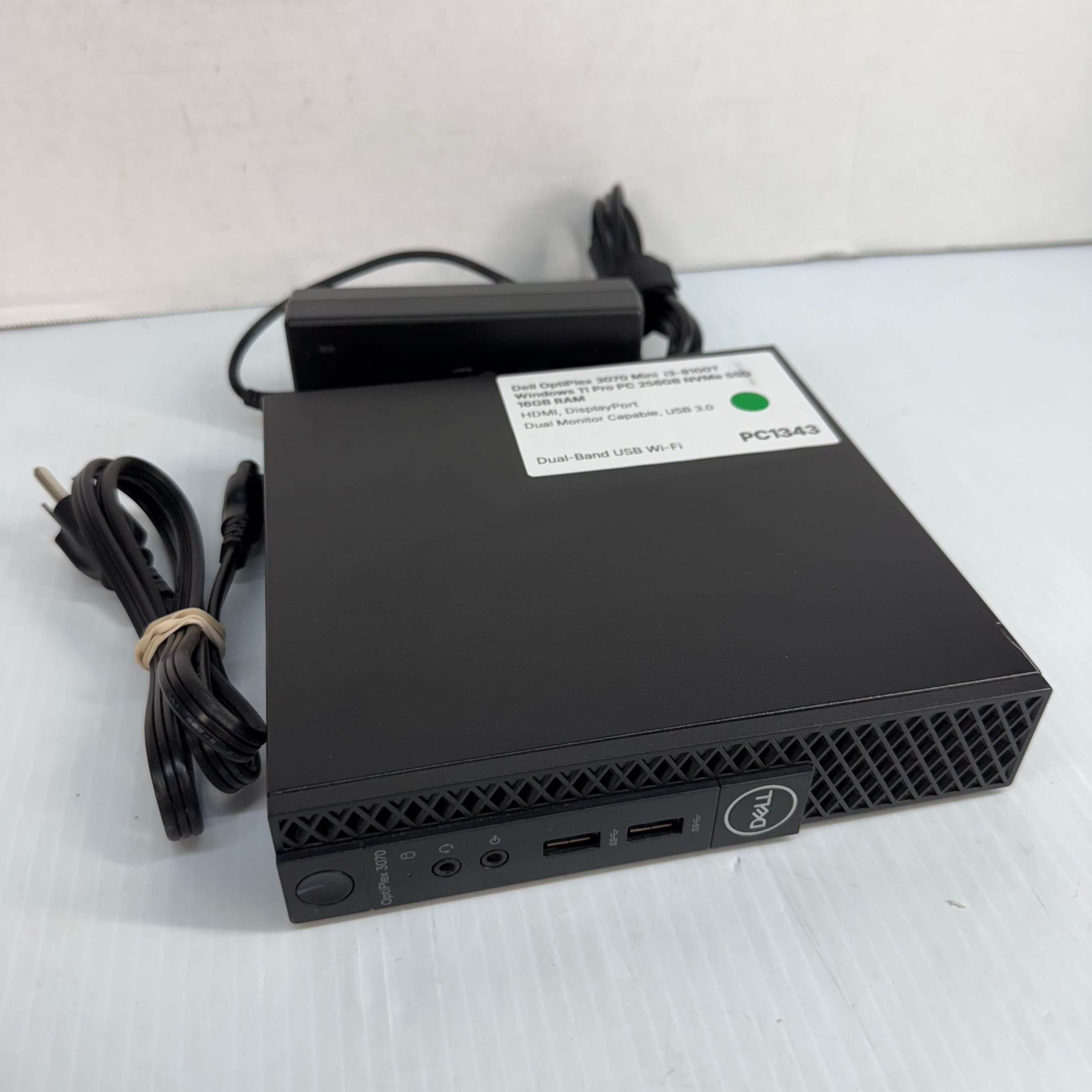 Dell OptiPlex 3070 Mini i3-8100T Windows 11 Pro PC 256GB NVMe SSD 16GB RAM