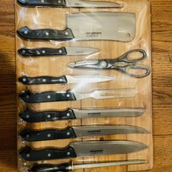 Kitchen Knife Set (10 Piece ) + Cutting board