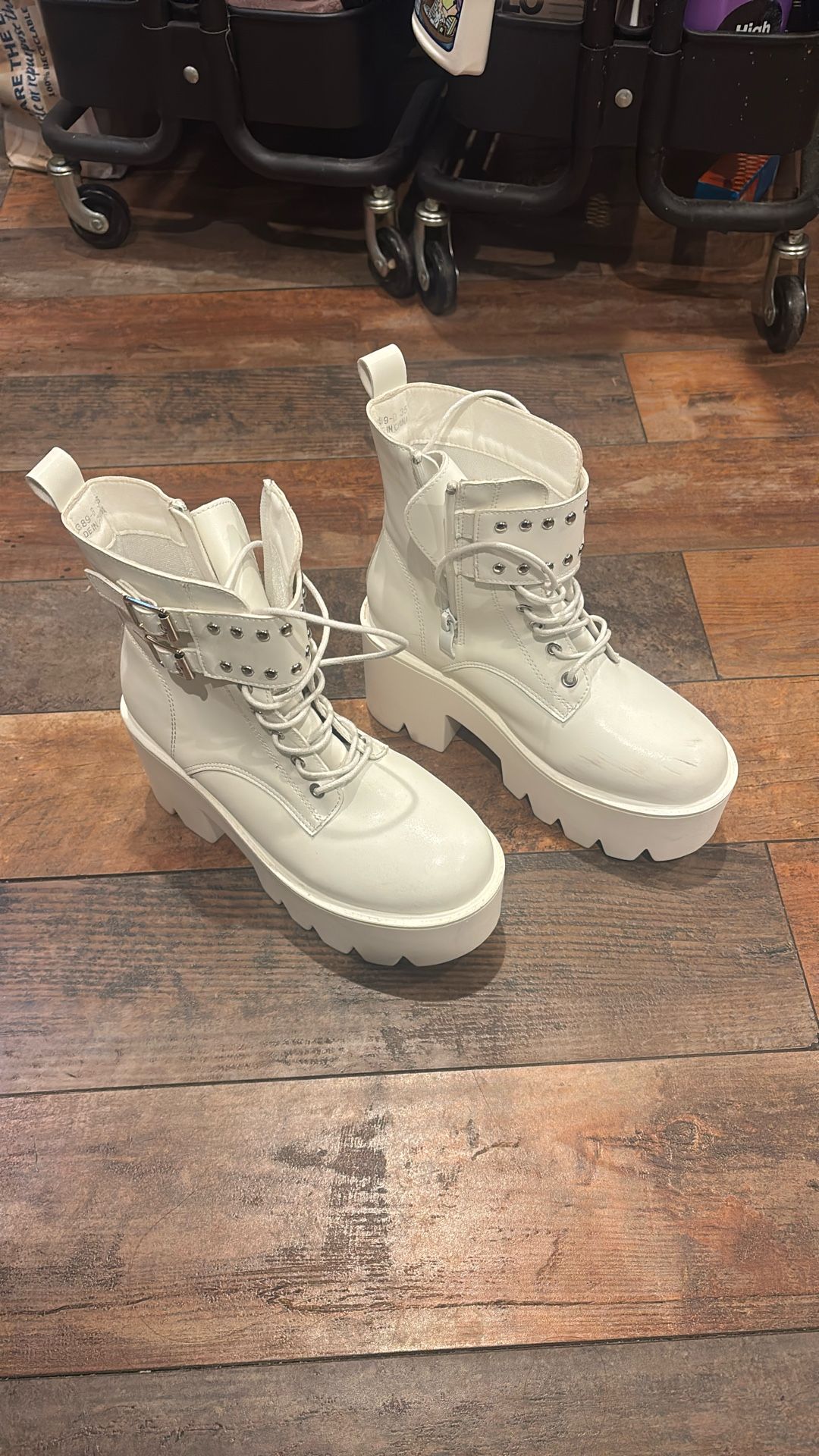 White Platform Boots (perfect Rave/festival Boots)