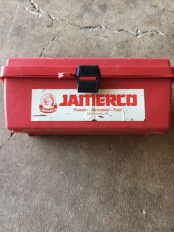 Jamerco JT-100 .22 Caliber Semi Automatic Powder Actuated Nail Gun with Case & Power charges & 2 Sizes Nails