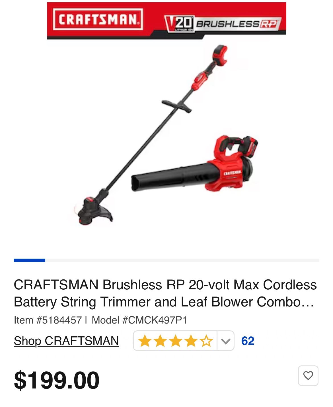 String Trimmer and Leaf Blower Combo Kit