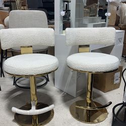 CHITA Adjustable Bar Stools Set of 2,