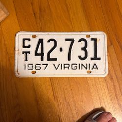 67 Trailer Plate