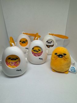 Gudetama The Lazy Egg Cutie Beans Plush Set Of 5