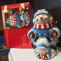 Snowman Cookie Jar 