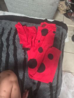 Kids Red and Black Polka Dot Costume Set