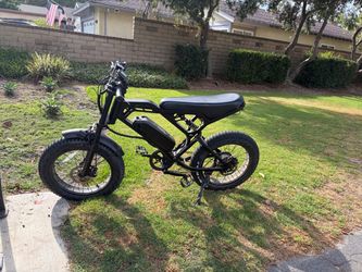 Black Fat Tire Electric Bike