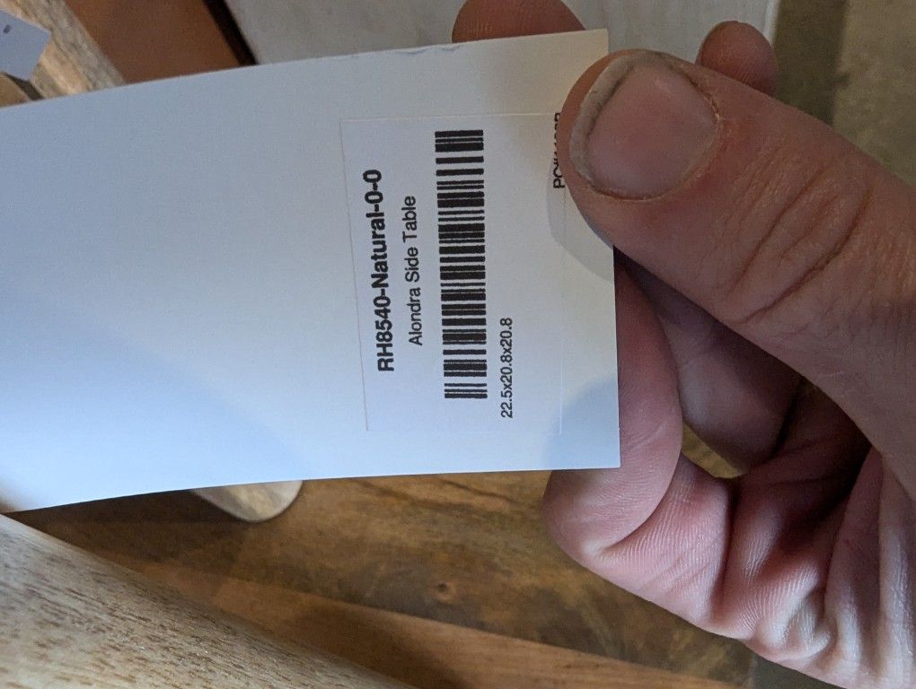 Round Mango Wood Accent Table Home & Garden