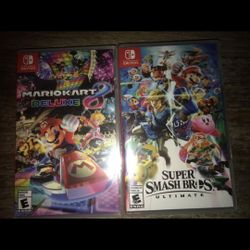 Mario Kart 8 Deluxe & Super Smash Bros Ultimate 