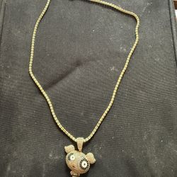Cadena Tejido Iced 14kt 
