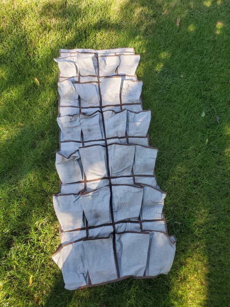 Over The Door / Clothes Hanger Rod:  Shoe Crafts Etc Holder With 4 Hooks