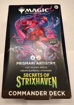 MTG Secrets of Strixhaven Commander Deck – Prismari Artistry (Sealed)