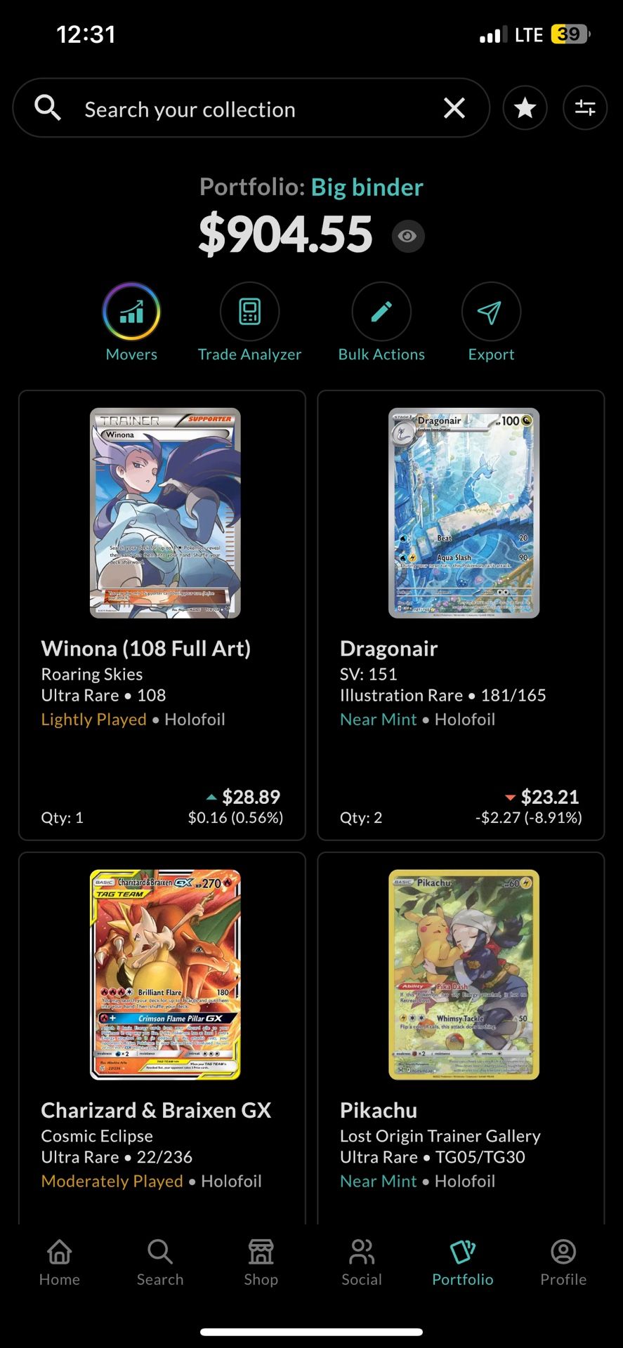 Pokemon card collection