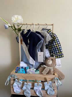 Baby shower basket gift