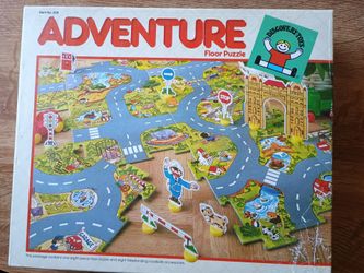 Vintage Discovery Toys Adventure Floor Puzzle