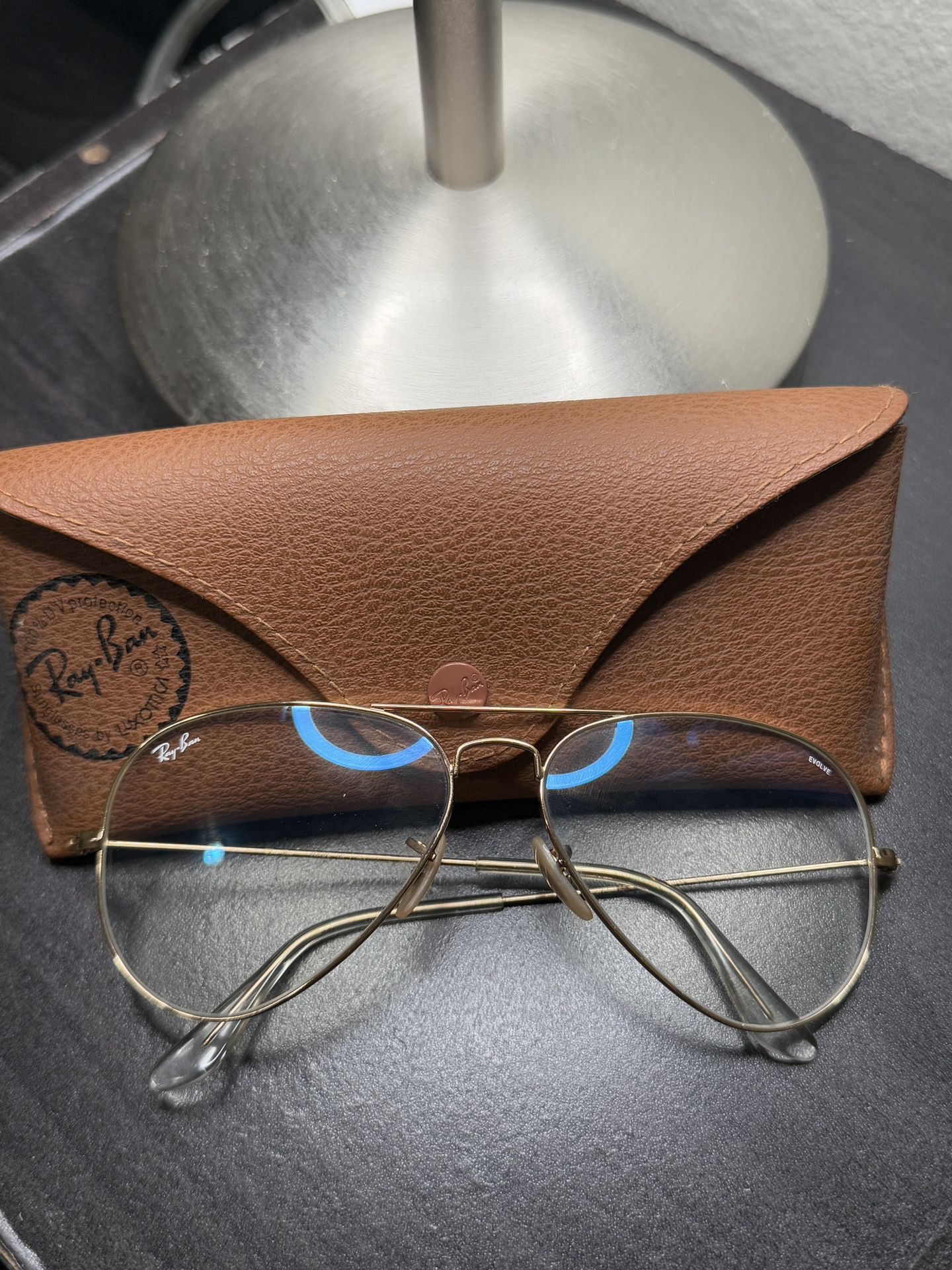 Ray Ban Aviator Clear Evolve Glasses