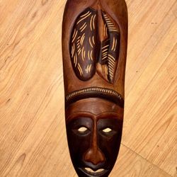 Hand Carved Wooden Tribal Mask