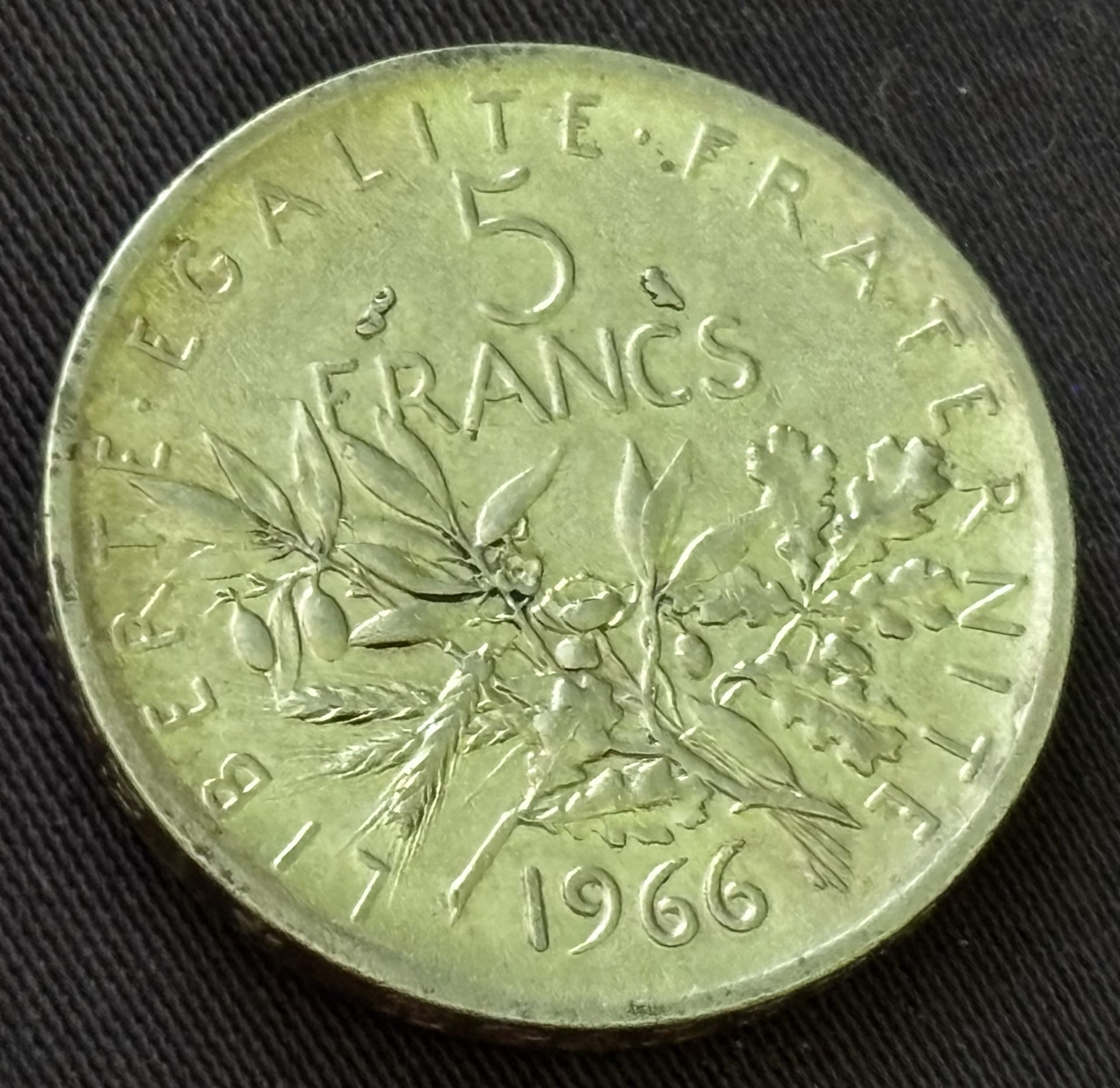 5 Franks 1966 coin Of France