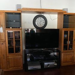 Solid Wood Entertainment Center
