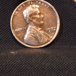 1972 Lincoln One Cent Penny Doubled 