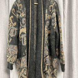Mohair Blend Cardigan Large 