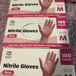 guantes desechables. 