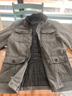 Guess Men’s Military Coat Jacket
