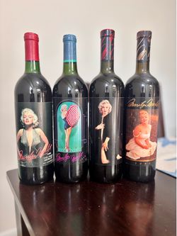 Marilyn Monroe Collectible Wine Bottle Collection – Original, Sealed, Full Bottles