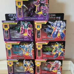 Transformers Lot Of 7 Headmasters 