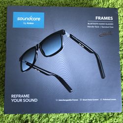 Soundcore - by Anker Wander Frames Bluetooth Audio Glasses - Black