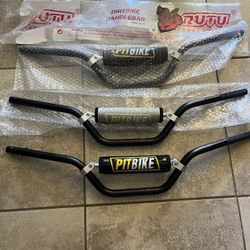 Handlebars, New 7/8.  M/C-ATV Or Pit Bike.  3-pr For $25 Or $10 Ea