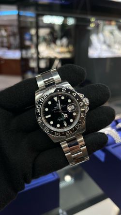 Rolex GMT MASTER 2009 Stainless Steel Green Hand Arrow OG Bruce Wayne Watch Ouster Bracelet 116710N