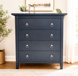 Gorgeous Refinished Navy Dresser