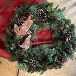 Christmas Wreaths light Up With Batteries 