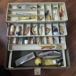 2 Tackle Boxes Loaded With Fishing Lures $100