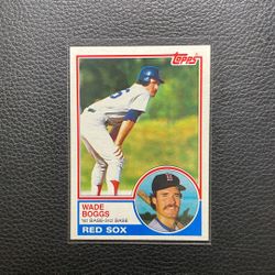 1983 Wade Boggs Rookie Card. HOF. 