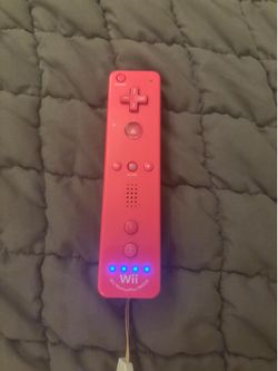 Pink Wii remote controller
