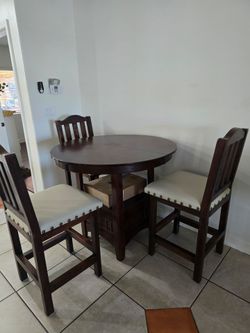 Table and chairs