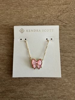 Kendra Scott Haley Bow Gold Pendant Necklace