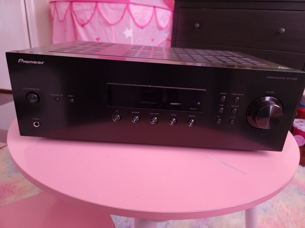 Pioneer SX-10AE Home Audio Stereo Receiver with Bluetooth Wireless Technology - Blac

