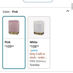 Hello Kitty Ottoman Heart shape Pink And Gold Impressions