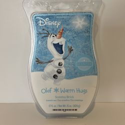 Scentsy Disney OLAF WARM HUGS Brick! Retired Scent And Size Bigger Than Bars!